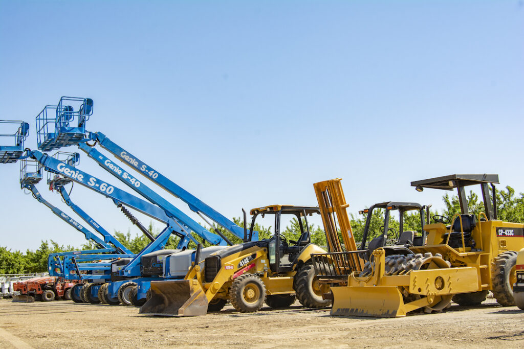 Used equipment yard